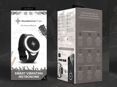Soundbrenner Pulse Packaging design illustration packaging packaging design print