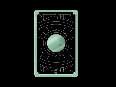 jupiter playing card back board game card game color design galaxy graphic graphic design icon illustration jupiter outer space planet shape space texture vector