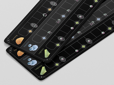 Tech Tracks! color design graphic illustration jupiter moon shape space texture vector
