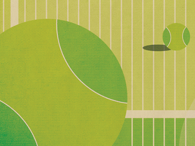 Shape of Sport: Tennis abstract color graphic graphic design illustration shadow shape tennis tennis balls tennis court