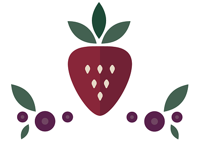 Berries blueberry circles design editorial graphic illustration magazine strawberry