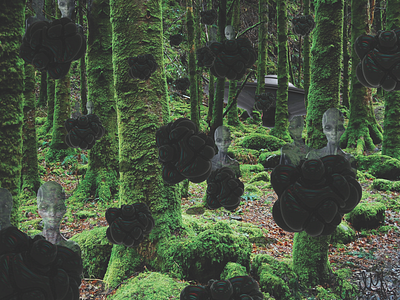 Aliens in the Forest adobe adobe photoshop graphic design photoshop