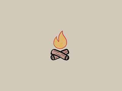 Campfire bonfire campfire creative market digital artist graphic designer illustration procreate