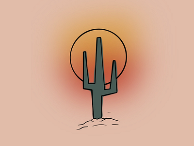 Desert sunsets coachella desert graphic design graphic designer illustration procreate