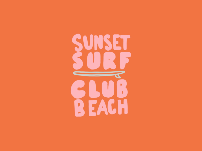 Sunset Beach by Emily Rae on Dribbble