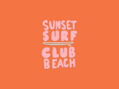 Sunset Beach california california lifestyle graphic design sunset beach surf club