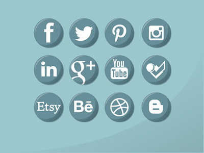 Social Media Logos Set