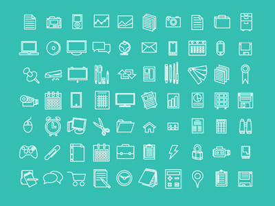 Icons Office & Work: Free clean concepts degner flat free icon set icons illustration illustrator line microsoft ms office simple timdegner vector windows