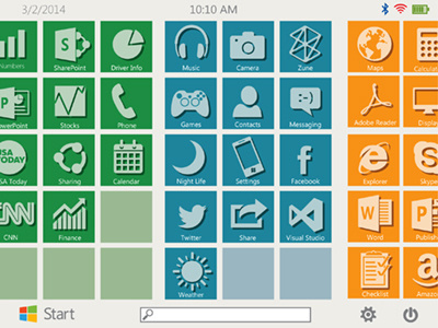 Free Windows Metro Concept Demo clean concept demo flat free freebie fun icons layout metro microsoft ms msn ui user interface ux windows 8