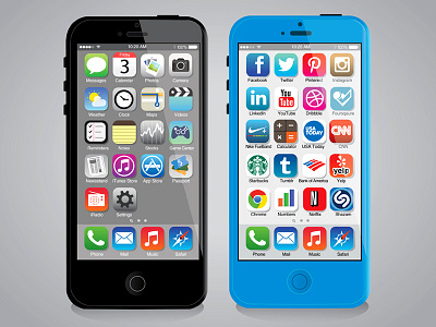 iOS 7 Redesign Icons Free 7 apple beta clean concept design flat free fresh homescreen icons ios 7 iphone layout mobile new redesign remix simple tim degner ui ux