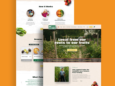 Organic Farm landing page
