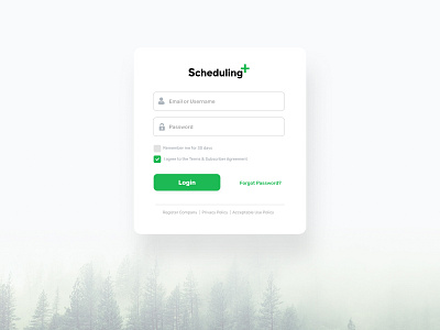 Login Screen Concept clean form design login screen