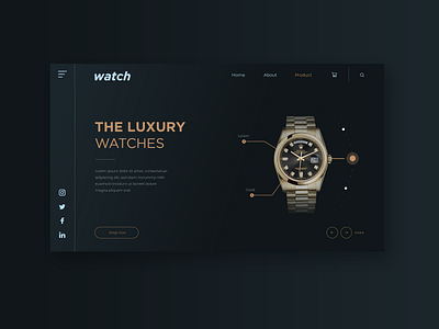 Watch Website app design design app design web designs desktop ui uidesign uiux ux uxdesign watch web website