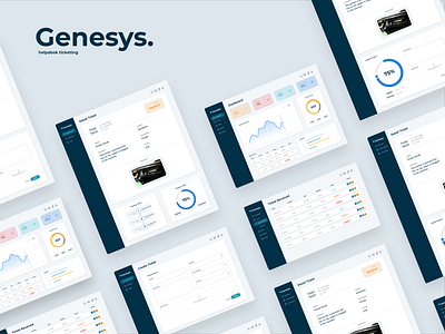 Genesys Helpdesk Ticketing app dashboad design ui ui design uidesign uiux ux ux design uxdesign web website