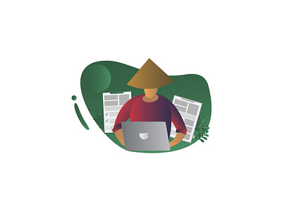 Icon Farming Report animation design flat icon illustration web website