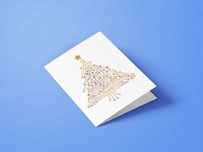 Christmas Card greeting card illustrator indesign print design