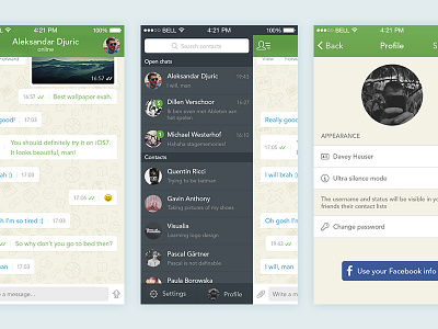 Whatsapp for iOS 7 [redesign]