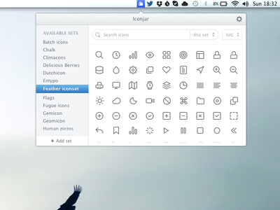 Iconjar Mac app app drag and drop iconjar icons mac mac app menubar