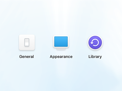 Preferences icons