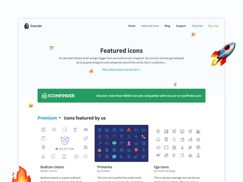 Featured Icons iconjar assets resource freebies icon design curated icons featured