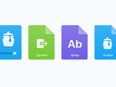 File type icons for IconJar archive file file type icon iconjar icons mac app macos