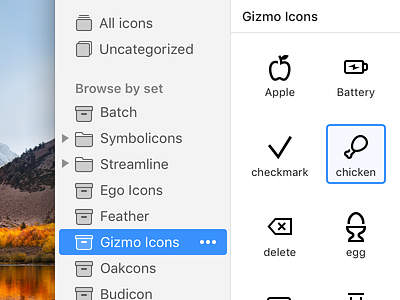 Some UI tweaks for IconJar app assets iconjar icons mac mac os native resources