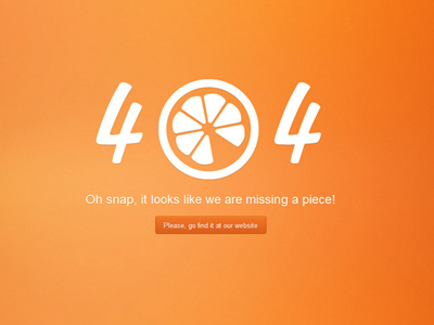 The missing piece 404 error exist found graphics juicy not orange page wordpress