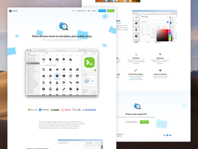 New IconJar website for our v1.10 release
