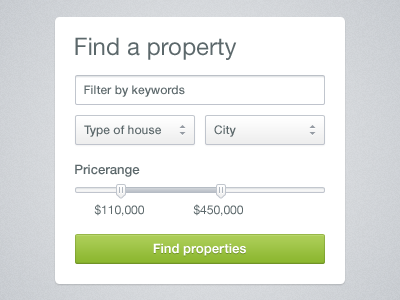 Property search widget [freebie] download filter form freebie house price range property psd search ui widget