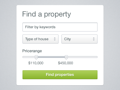 Property search widget [freebie]