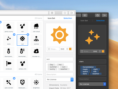A new version of IconJar is around the corner app dark mode icon design iconjar icons inspector mac mac app organisation