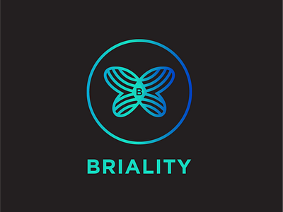 Briality branding design icon logo typography vector