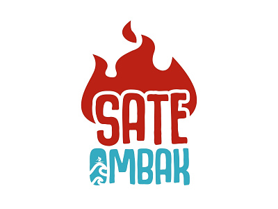 Sate Ombak branding design icon logo typography vector