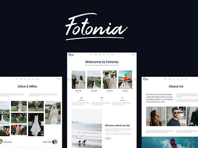 Fotonia clean gallery minimal modern personal photographer theme photography portfolio slider theme wordpress