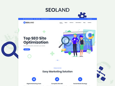 Seoland Digital Agency corporate digital agency landing marketing marketing agency marketing site seo marketing social media theme wordpress