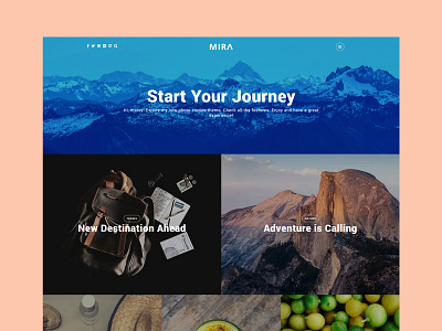 Mira - Travel Stories blog creative gallery photography portfolio stories theme travel trip web design webdesign wordpress