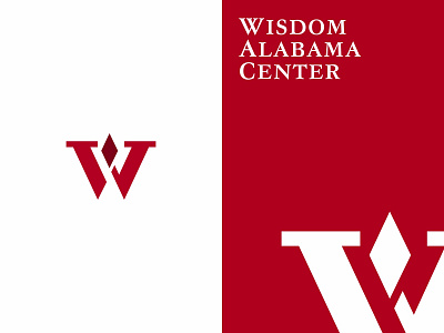 Wisdom Alabama Center alabama branding center logo red logo study center w w logo wisdom