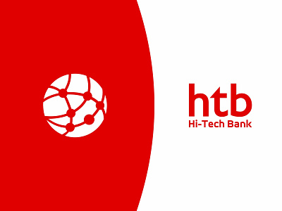 Hi-Tech Bank bank brand branding hi tech htb logo logomark logotype worldwide