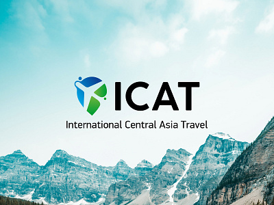 ICAT - Logo asia branding central asia icarus icat location logo love tour travel uzbekistan