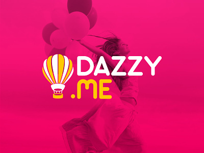 Dazzy.Me - Logo brand branding daze dazzy design event happy identity logo logomark logotype me vector