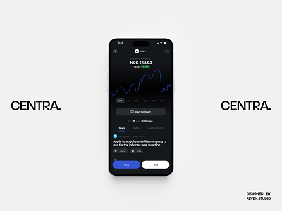 Centra - Investment app app branding design graphic design illustration illustrator logo ui ux vector