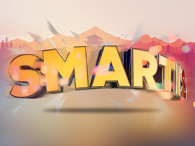 Smartis Wallpaper 3d 3d effect 3d text background c4d cinema4d wallpaper