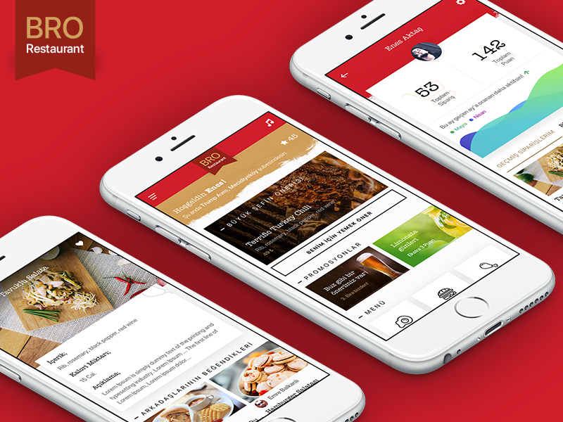 Restaurant App purchase mobile app ux ui design food cook restaurant