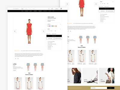 Fashion Store Detail design detail e commerce fashion girl listing store ui ui design ux ux design web