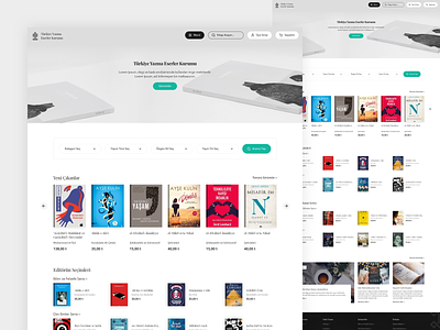 Yek Book Store [E-Commerce Homepage] book book store e commerce e commerce shop home minimal store ui ui design ux ux design web web design