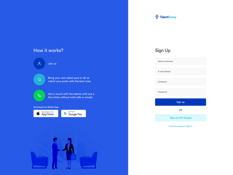 Recruiter Dashboard  Sign Up by Enes Aktaş on Dribbble