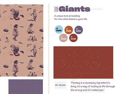 Little Giants Concept brand design illustration logo type typography
