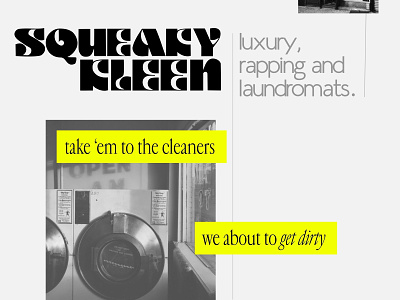 Washing Machines & Rap brand design logo type typography zine