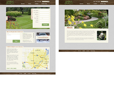 Crookedcreek landscape lawn lawncare web web design website