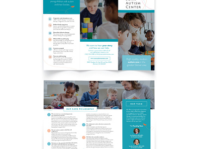 Soar Autism Trifold brochure design brochure trifold brochure